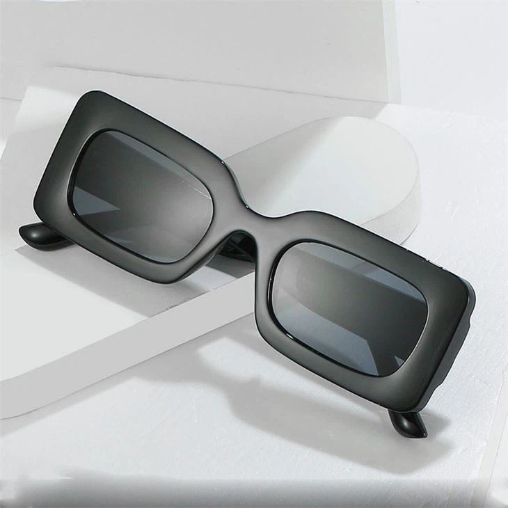 Fashion Vintage Nude Rectangle Sunglasses For Women